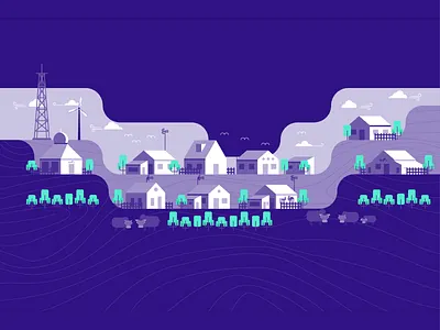 Smart Village Tuban Regency illustration smart village tuban ui ux village web