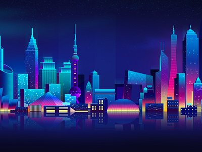 city nights illustrate