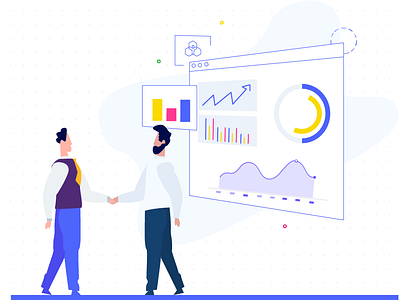 Ilustration analytics design illustration product ui web