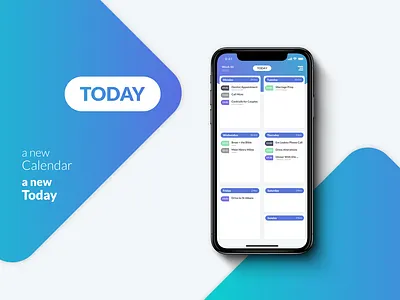 Calendar App - Redesign branding calendar concept design gradient minimal redesign ui ux