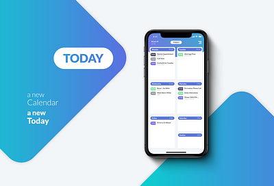 Calendar App - Redesign branding calendar concept design gradient minimal redesign ui ux