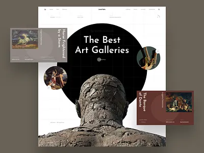 Art art book gallery interface news typography ui web