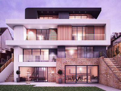 Glen Road 3d 3d illustration 3d visual 3dvisuals architectural architectural design architecture cgi design house illustration impression marketing property visual visualisation visualization