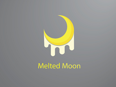 Melted Moon abstract animation app blue brand branding character clean design flat icon icons identity illustration illustrator lettering logo minimal typography vector