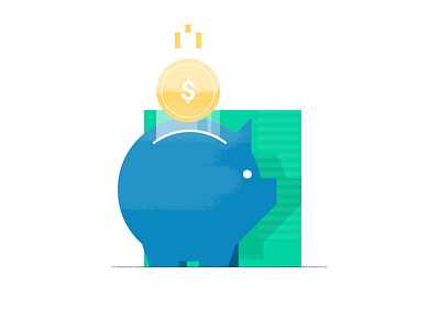 Money Savvy illustration money pig save money