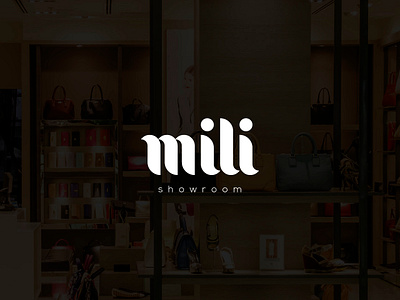 Mili Logo brand handbag logo logotype shop shopping showroom wear логотип