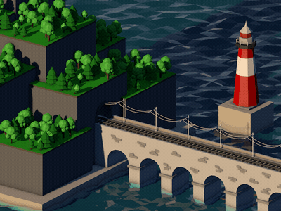 Low Poly Train! Hello 2014's trend! animation cinema 4d gif low poly train