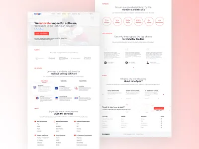 InnoApps - Website Live brand branding clean icon interface landing page logo sketch typography ui ux web website