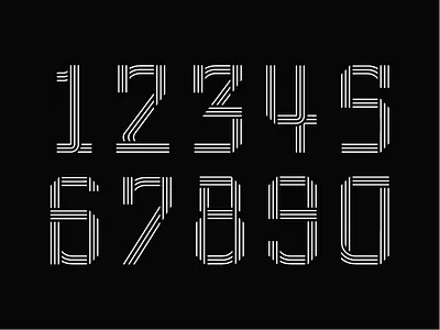 Curstom Numbers basketball editorial football letter lettering number sport type typography