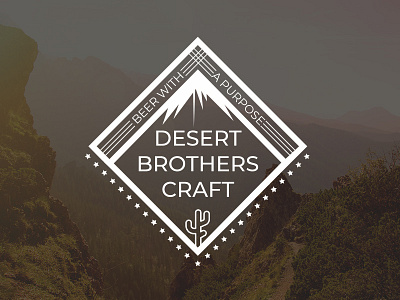 Desert Brothers Craft beer brothers craft desert hipster logo sarahgraphics