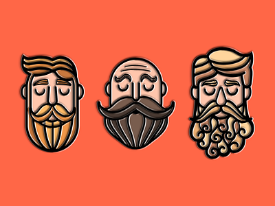 Movember Enamel Pins beard caseyillustrates enamel flat illustration movember mustache no shave november pin pin set vector