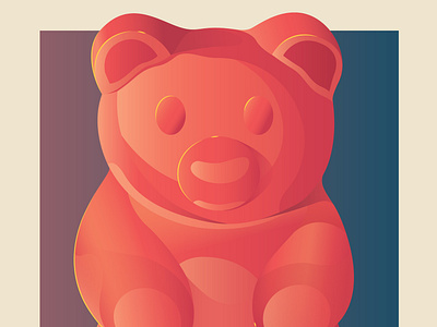 Fantastic Meals And Where To Find Them bear candy food gummy bear illustration