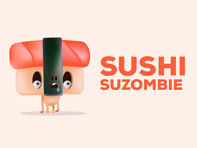 Sushi Suzombie adobe characer charachters character animation character concept character creation concept design food graphic design illustration illustrator sushi zombie