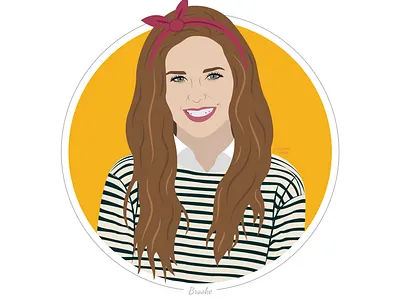 Brooke adobe illustrator avatar illustration portrait illustration vector