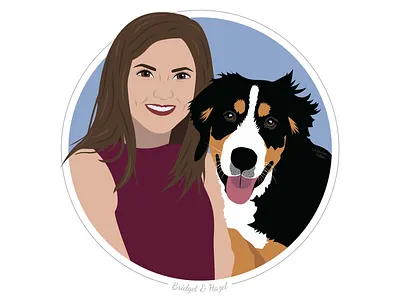 Bridget & Hazel adobe illustrator avatar illustration portrait illustration vector