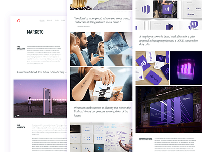 Marketo Case Study brand design case study doors focus lab identity identity branding identity designer logo 3d logo animation logo design logo design branding m marketo revenue videography