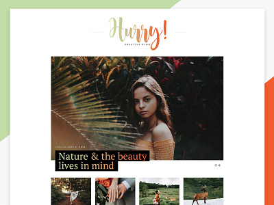 Hurry _ Personal Blog Theme blog blogtheme personalblog responsiveweb storyteller ui ux wordpress writerblog