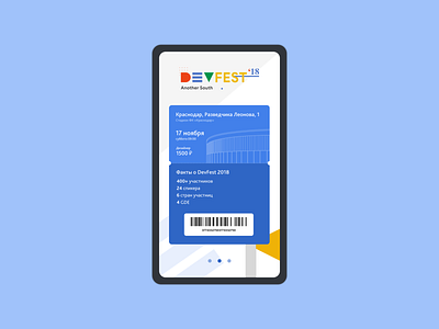 DevFest ticket app app concept dev devfest google phone app ticket ticket app