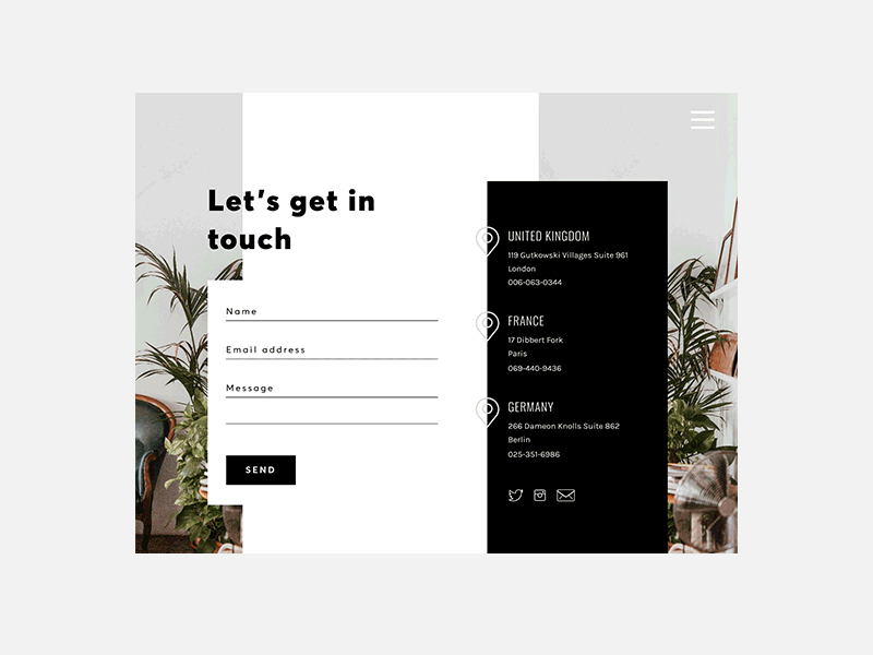 028 • Contact contact contact page dailychallenge dailyui ui