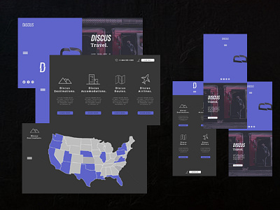 Travel Guide UI/UX/Website design app concept branding design minimal purple travel typography ui pack ux design vector website website concept wire frame