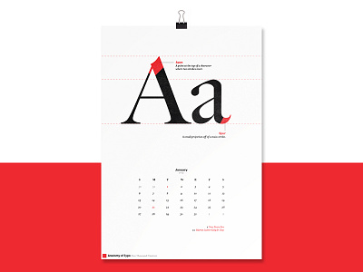 Anatomy of Type - 2019 Calendar anatomy anatomy of type calendar type type calendar typorgraphy