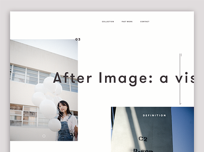 After Image site landing page web website concept