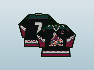 Yotes Sweaters design hockey icon illustration logo retro sport thicklines typography vector vintage