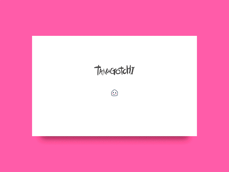 Tamagotchi original animation design minimal motion ui ui ux ux web website
