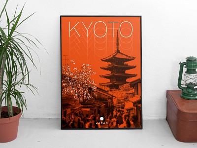 Kyoto Travel Poster japan kyoto minimal poster