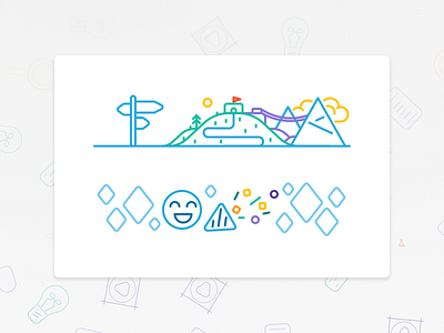 Start and Ending Survey Illustrations graphic design illustration ux