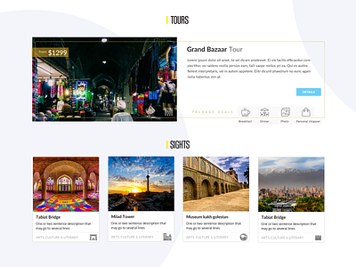 Hellopersia UI Components branding card city city branding component design freelance hellopersia illustration interface iran itinerary shaho tehran tour tourism ui ux web design