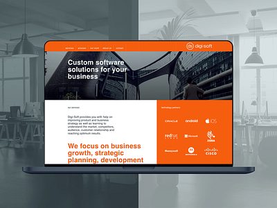 Digisoft agency application business design mobile app software company solution ui ux web desgin