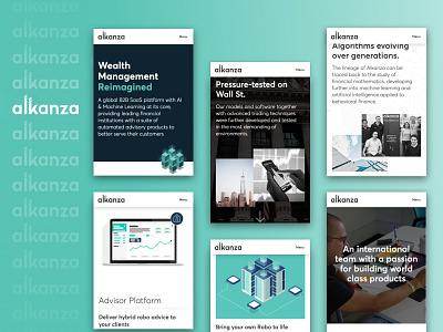 Alkanza Web Redesign design mobile web design webflow