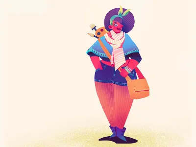 Tee Girl 2d art 2d character 2d design character art character design girl illustration