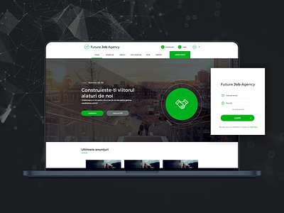 Future Job Agency agency design human resources talent ui uidesign ux web application webdesign