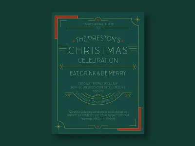 Christmas Party Invite christmas invitation design