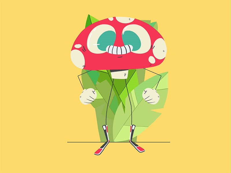 Shroom 2d 365rounds animation character daily dance gif illustration it loop pennywise yimbo