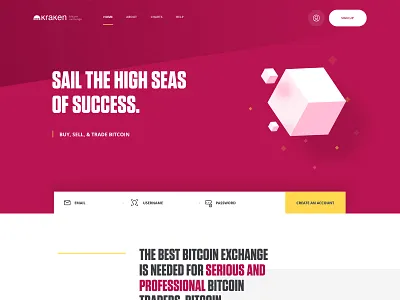 Kraken Home agency bitcoin exchange home kraken landing me sail ui ux website