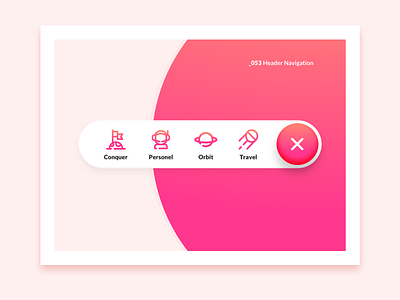 Daily UI #053 - Header Navigation 053 dailyui dailyui053 design header header navigation interface space ui