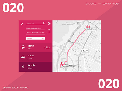 Daily UI 020 - Location Tracker daily ui daily ui 020 dailyui design illustration ui ux