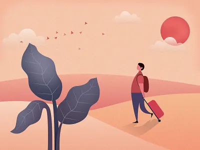 Illustrator Travel design illustration