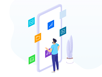 Mi Drop Support for multiple types of file transfers app design files icon illustration design illustrations people transfers ui