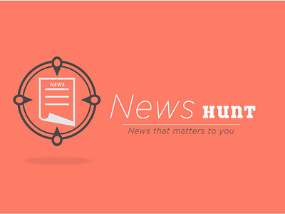 News Hunt Logo Final brand branding creative design graphic designing identity illustration logo typorgraphy