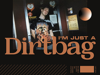 Dirtbag 35mm design film gradient photography serif typography