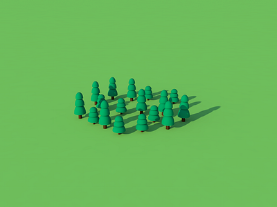 Forest - Render #38 100days 3d c4d cinema 4d design everyday render