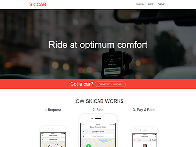 UI/ UX Design (Skicab) design ui ux web