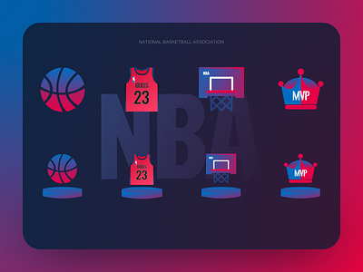 NBA icon ui 商标