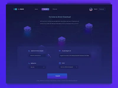 Torrent Converter Web App Design torrent uidesign webdesign