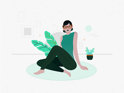 Relax art artwork colores colors design diseño flat graphic illustration ilustración ilustrador vector woman