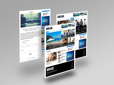 web design - Edge magazine animation app branding design graphic design icon identity logo type typography ui ux web web desgin web developement web developer web site web site design webdesign website